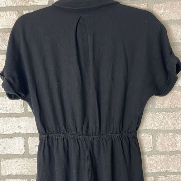 Allie Rose Black casual jumpsuit one piece size small viscose/linen - Picture 6 of 10